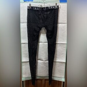 Andrew Christian Black Mesh Leggings